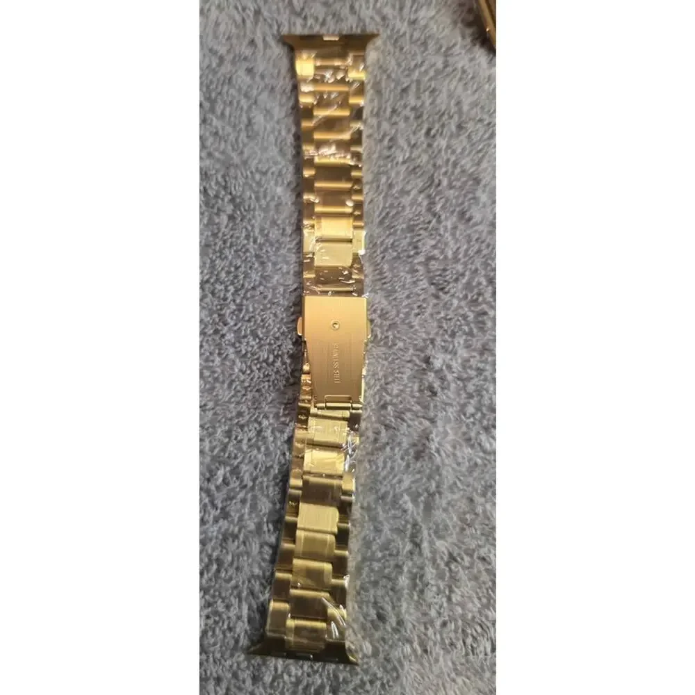Gold MioHHR Smart Watch Band Stainless Steel Compatible with 42mm Apple Watch